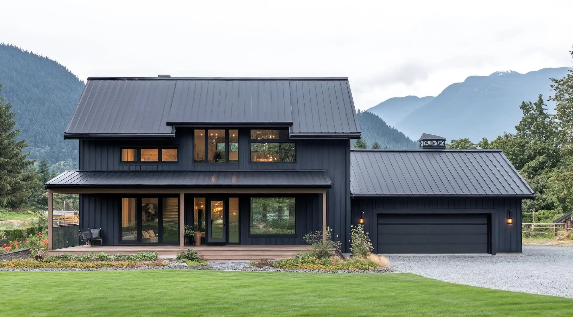 residential painted home in the north carolina mountains
